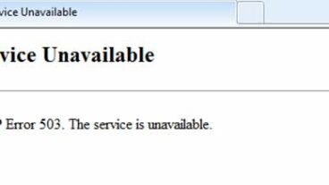 طريقة ظهور الخطأ 503 في المتصفح