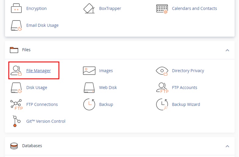 File Manager tool in your hosting control panel