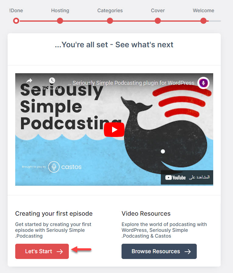 39 - استكمال تنصيب إضافة Seriously Simple Podcasting على ووردبريس